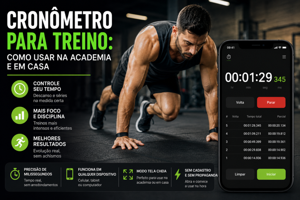 Cronômetro para treino