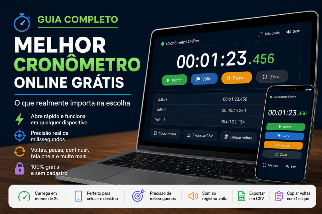 melhor cronômetro online grátis funcionando no celular